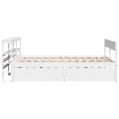 Letto senza Materasso Bianco 140x200 cm Legno Massello di Pino - homemem39