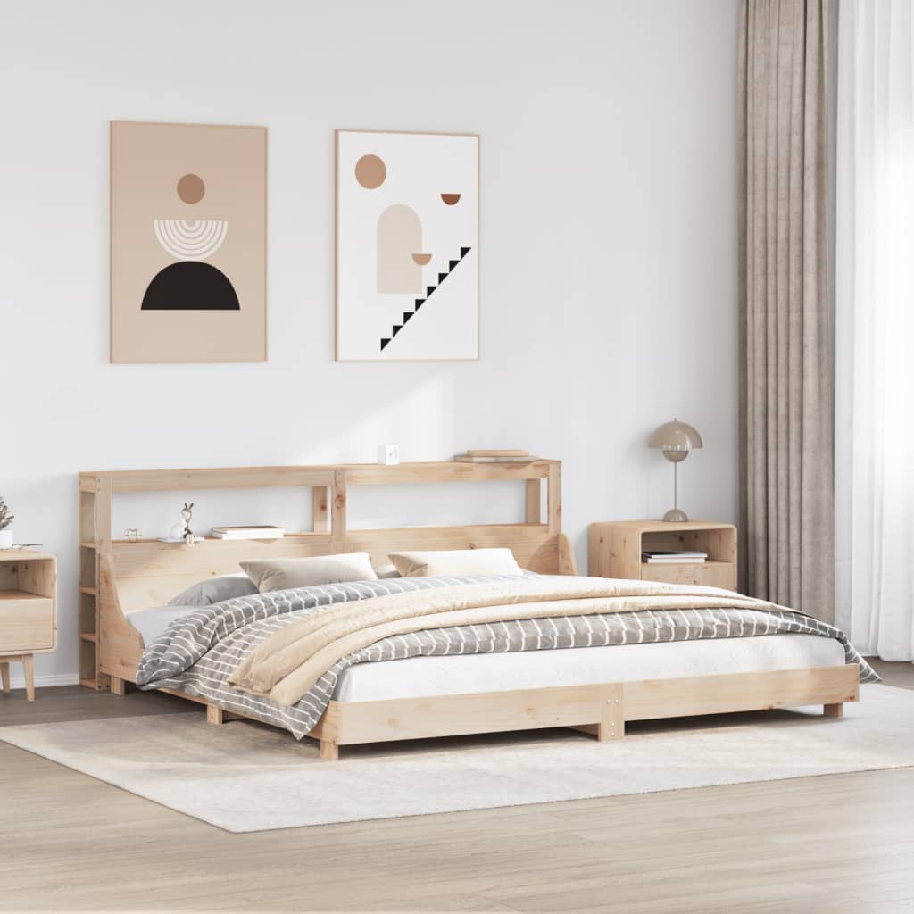 Letto senza Materasso 180x200 cm in Legno Massello di Pino - homemem39