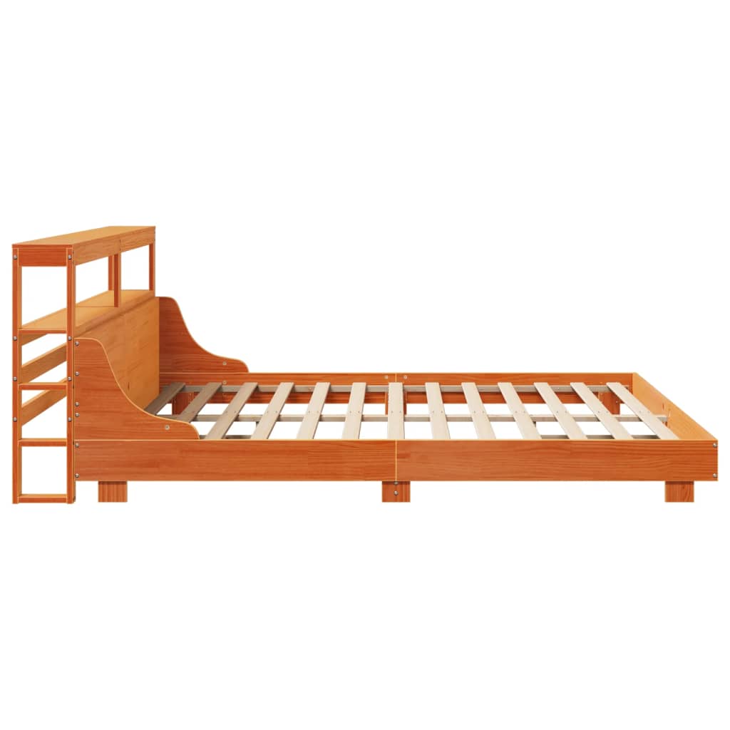 Letto senza Materasso Marrone Cera 180x200 cm in Legno di Pino - homemem39