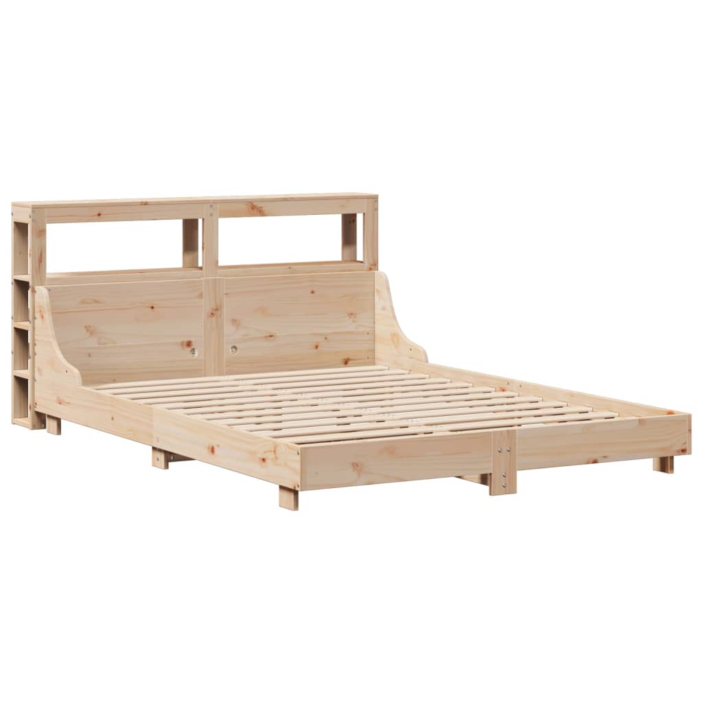 Letto senza Materasso 150x200 cm in Legno Massello di Pino - homemem39