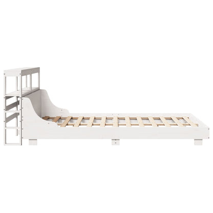 Letto senza Materasso Bianco 150x200 cm Legno Massello di Pino - homemem39