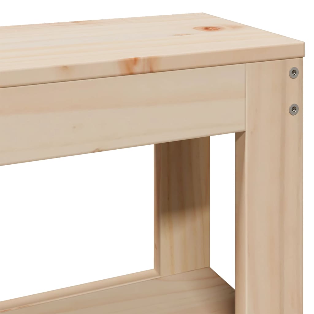 Letto senza Materasso 120x200 cm in Legno Massello di Pino - homemem39