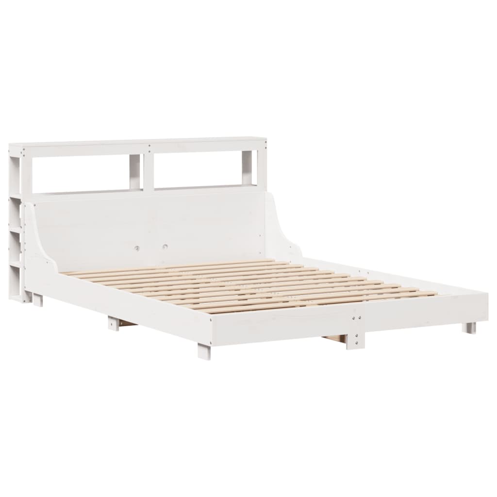 Letto senza Materasso Bianco 120x200 cm Legno Massello di Pino - homemem39
