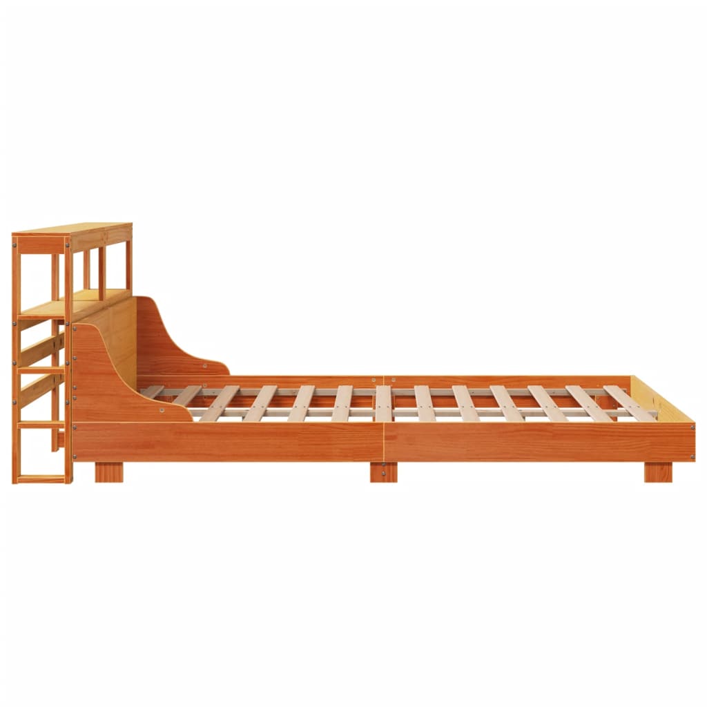 Letto senza Materasso Marrone Cera 120x200 cm in Legno di Pino - homemem39
