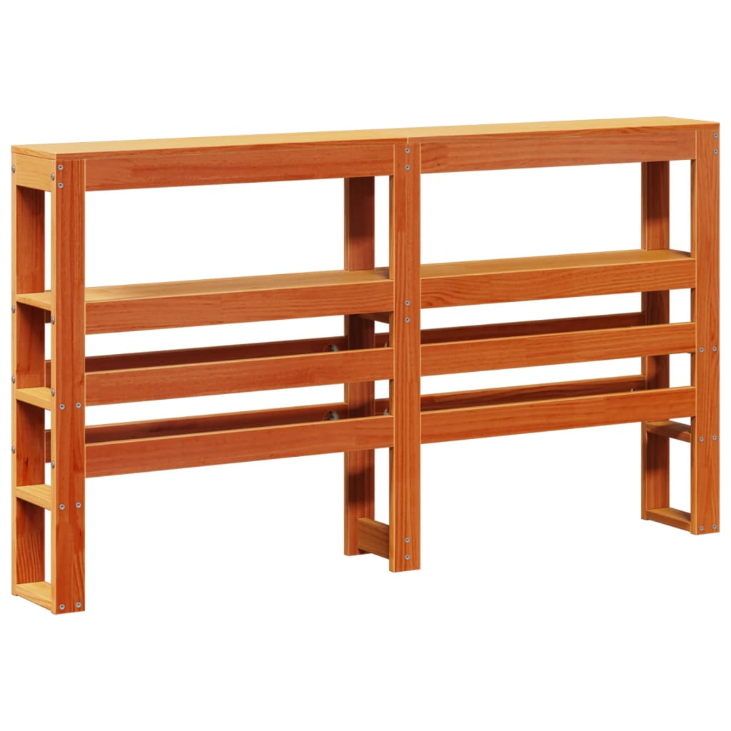 Letto senza Materasso Marrone Cera 120x200 cm in Legno di Pino - homemem39