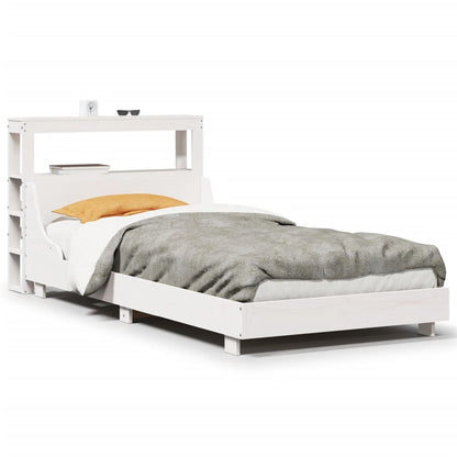 Letto senza Materasso Bianco 90x200 cm Legno Massello di Pino - homemem39