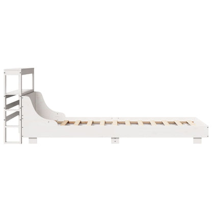 Letto senza Materasso Bianco 90x200 cm Legno Massello di Pino - homemem39