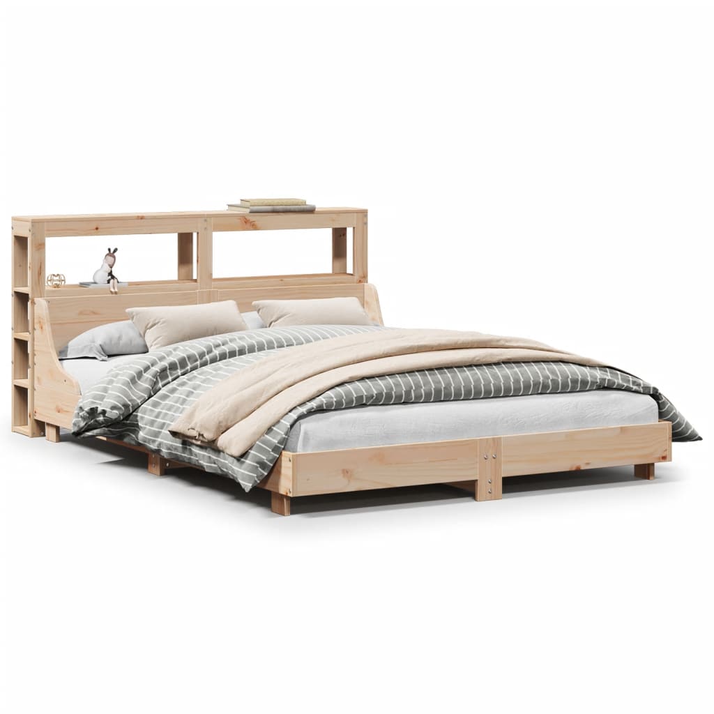 Letto senza Materasso 140x190 cm in Legno Massello di Pino | homemem39