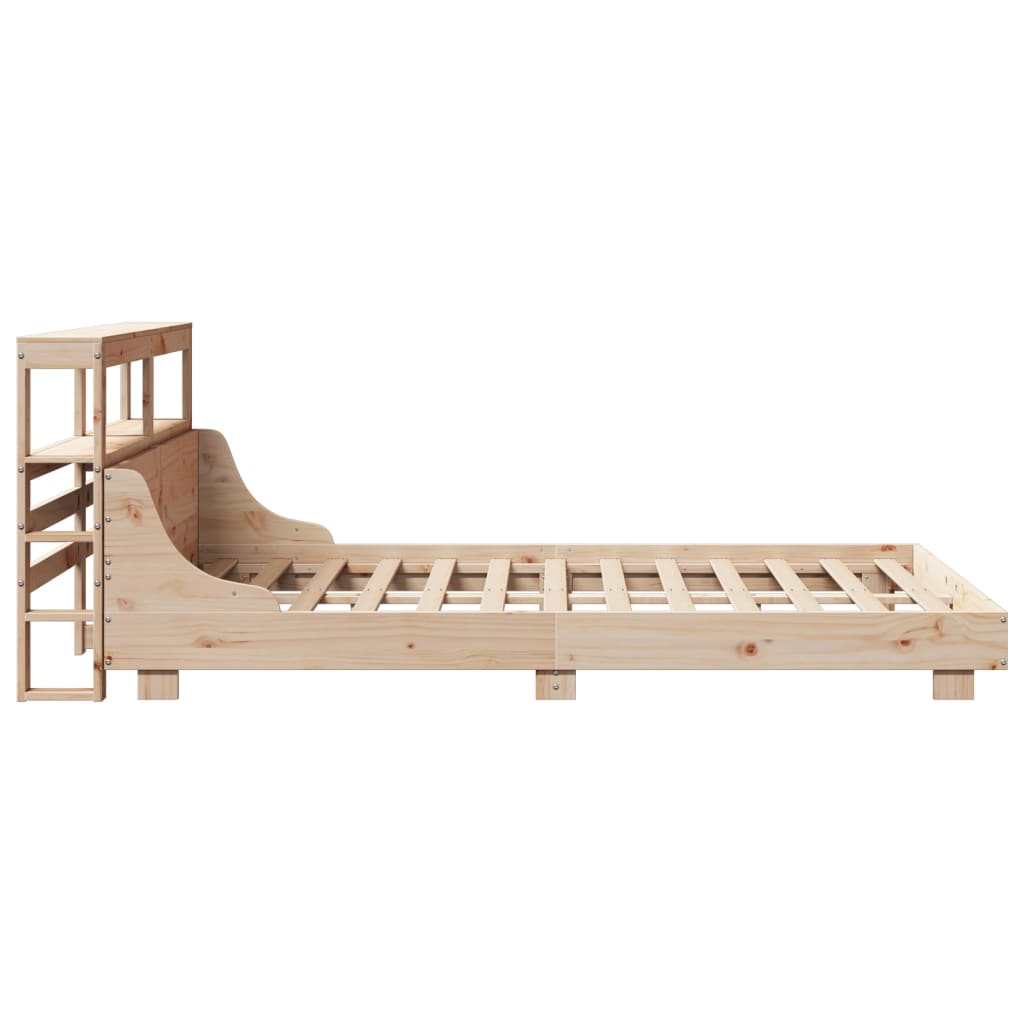 Letto senza Materasso 140x190 cm in Legno Massello di Pino | homemem39