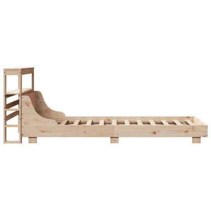 Letto senza Materasso 90x190 cm in Legno Massello di Pino | homemem39