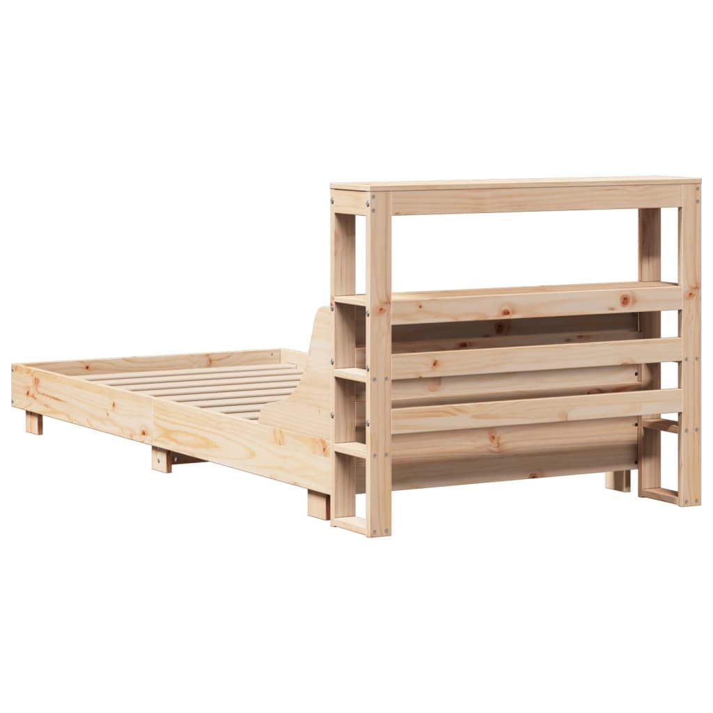 Letto senza Materasso 90x190 cm in Legno Massello di Pino | homemem39