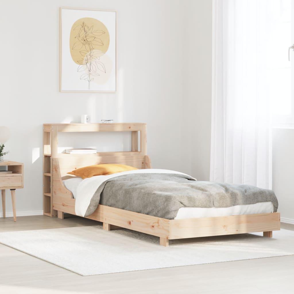 Letto senza Materasso 90x190 cm in Legno Massello di Pino | homemem39
