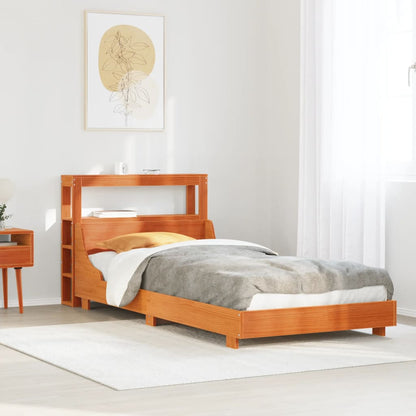 Letto senza Materasso Marrone Cera 75x190 cm in Legno di Pino - homemem39