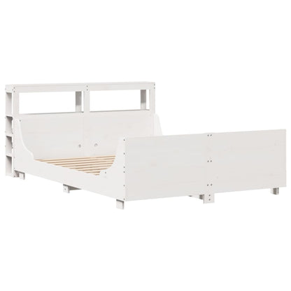 Letto senza Materasso Bianco 120x200 cm Legno Massello di Pino - homemem39