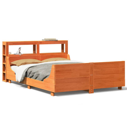 Letto senza Materasso Marrone Cera 120x200 cm in Legno di Pino - homemem39