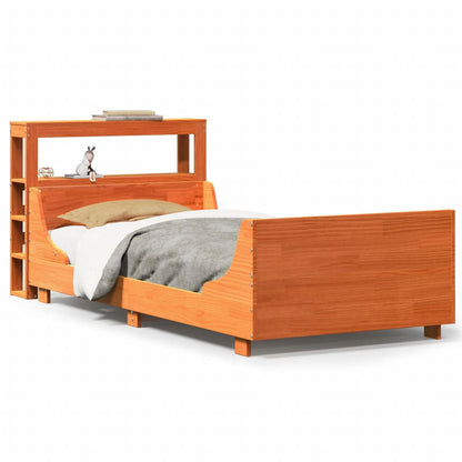 Letto senza Materasso Marrone Cera 100x200 cm in Legno di Pino - homemem39