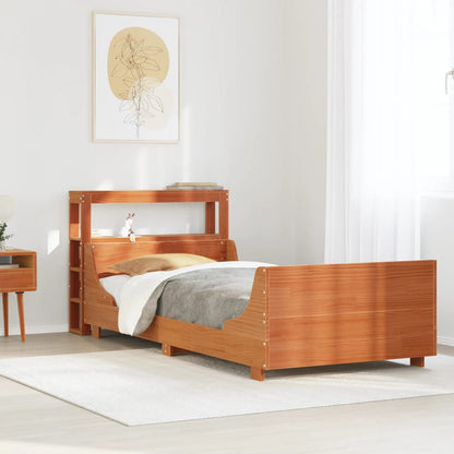 Letto senza Materasso Marrone Cera 100x200 cm in Legno di Pino - homemem39