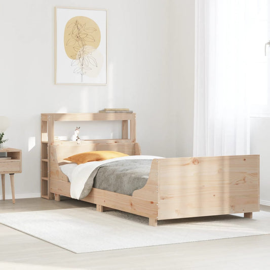 Letto senza Materasso 90x200 cm in Legno Massello di Pino - homemem39
