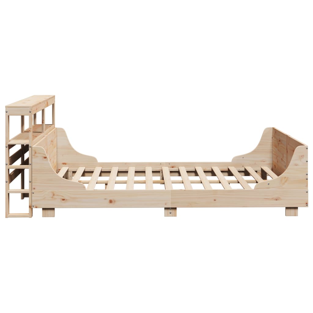 Letto senza Materasso 140x190 cm in Legno Massello di Pino | homemem39