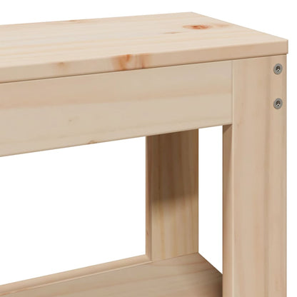 Letto senza Materasso 140x190 cm in Legno Massello di Pino | homemem39