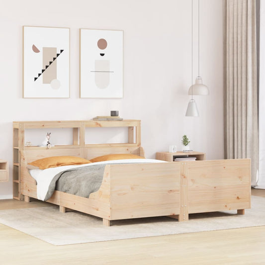 Letto senza Materasso 120x190 cm in Legno Massello di Pino - homemem39