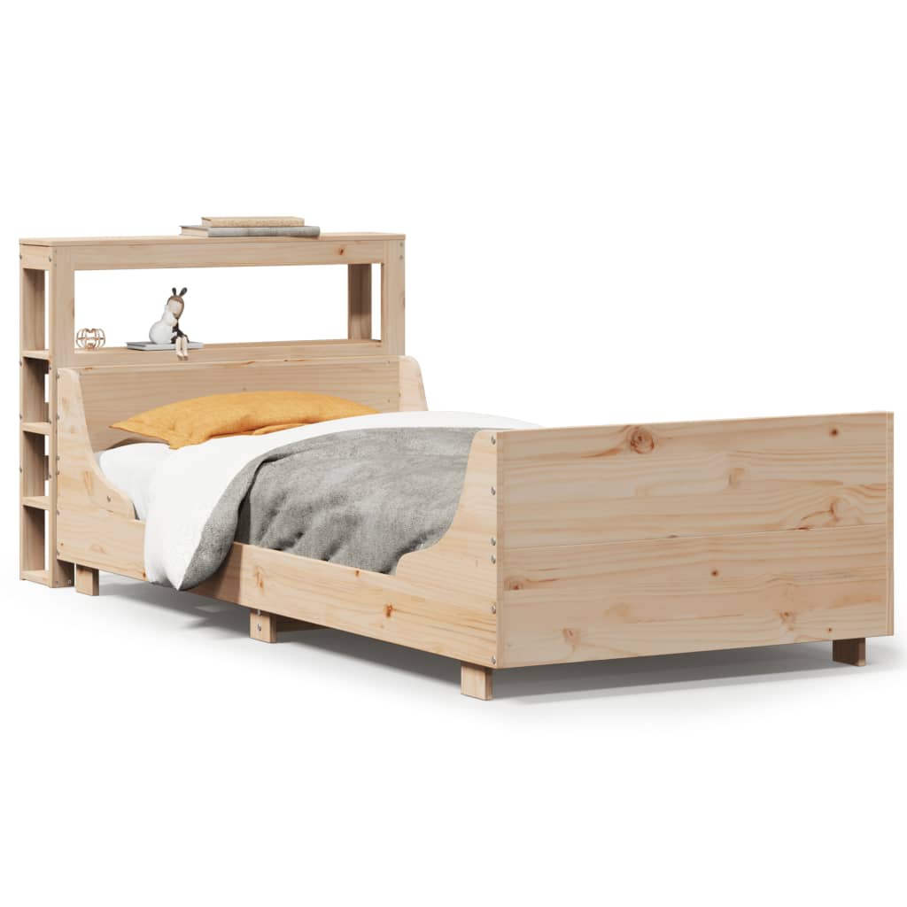 Letto senza Materasso 75x190 cm in Legno Massello Pino - homemem39