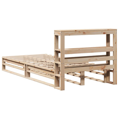 Letto senza Materasso 90x200 cm in Legno Massello di Pino | homemem39