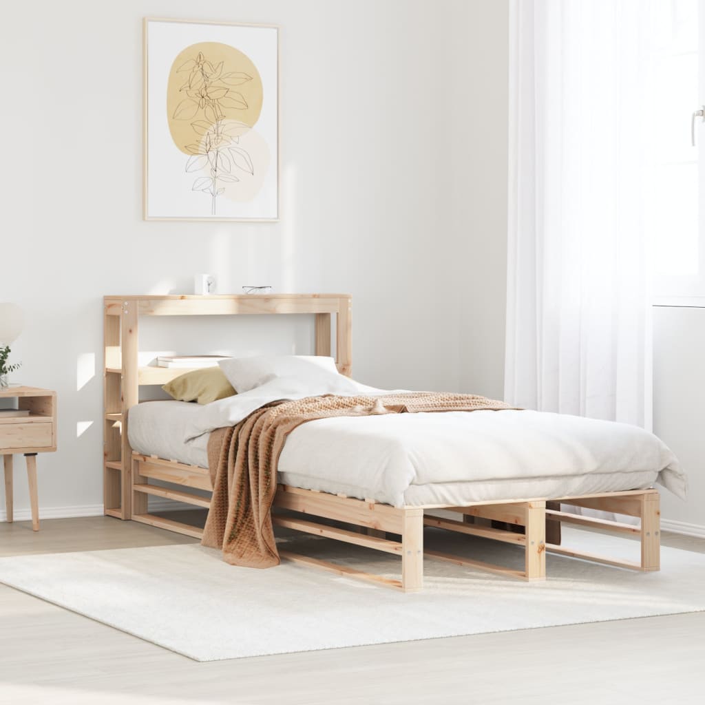 Letto senza Materasso 90x200 cm in Legno Massello di Pino | homemem39