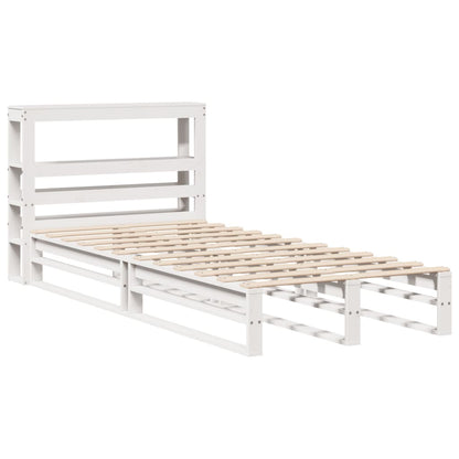 Letto senza Materasso Bianco 90x200 cm Legno Massello di Pino - homemem39