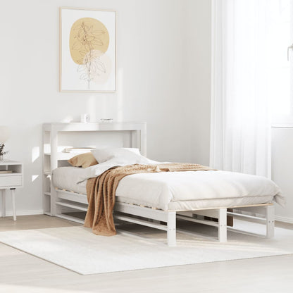 Letto senza Materasso Bianco 90x200 cm Legno Massello di Pino - homemem39