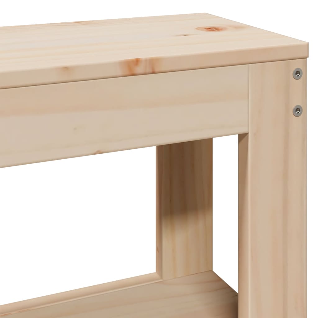 Letto senza Materasso 90x190 cm in Legno Massello di Pino - homemem39