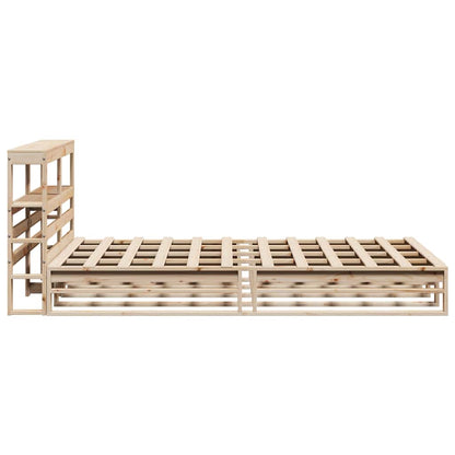 Giroletto con Testiera 120x190 cm in Legno Massello di Pino | homemem39