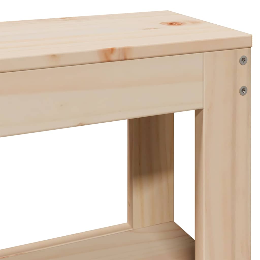 Giroletto con Testiera 120x190 cm in Legno Massello di Pino | homemem39