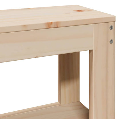 Giroletto con Testiera 120x190 cm in Legno Massello di Pino | homemem39