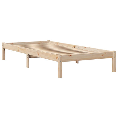 Letto senza Materasso 90x190 cm in Legno Massello di Pino
