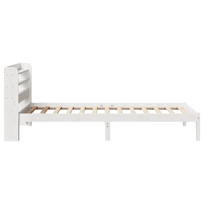 Letto senza Materasso Bianco 90x190 cm in Legno Massello Pino | homemem39