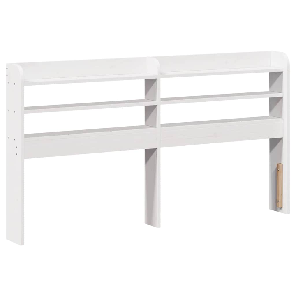 Letto senza Materasso Bianco 135x190 cm Legno Massello di Pino | homemem39
