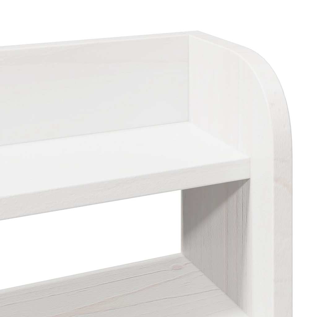 Letto senza Materasso Bianco 135x190 cm Legno Massello di Pino | homemem39