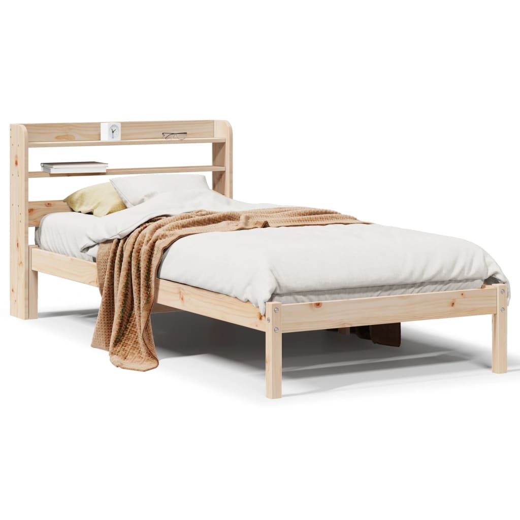 Letto senza Materasso 90x200 cm in Legno Massello di Pino | homemem39