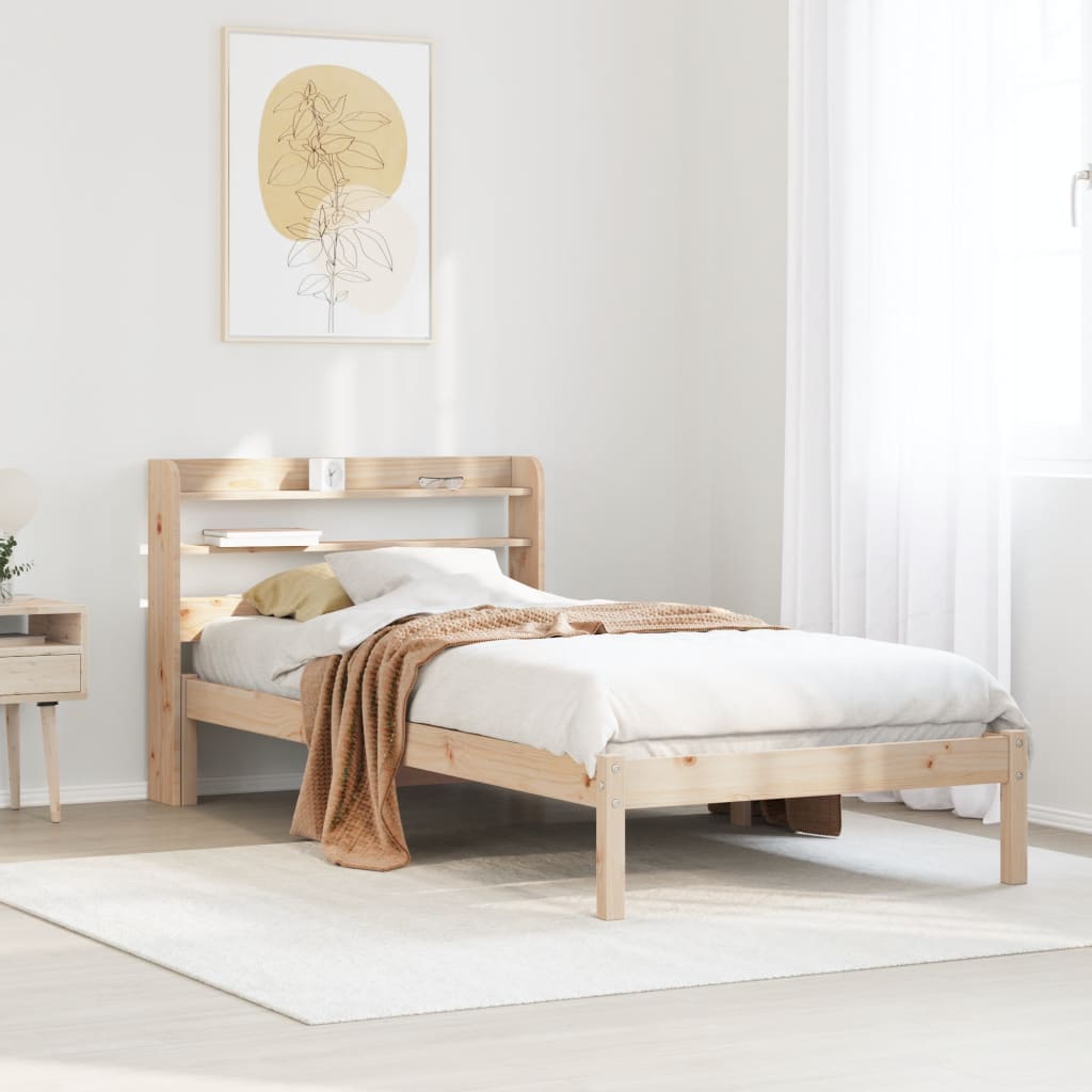 Letto senza Materasso 90x200 cm in Legno Massello di Pino | homemem39