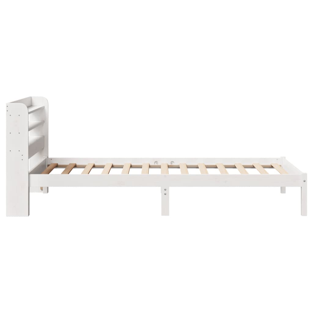 Letto senza Materasso Bianco 90x200 cm Legno Massello di Pino - homemem39