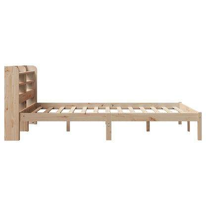 Letto senza Materasso 150x200 cm in Legno Massello di Pino | homemem39