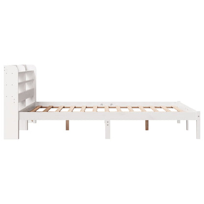 Letto senza Materasso Bianco 160x200 cm Legno Massello di Pino | homemem39