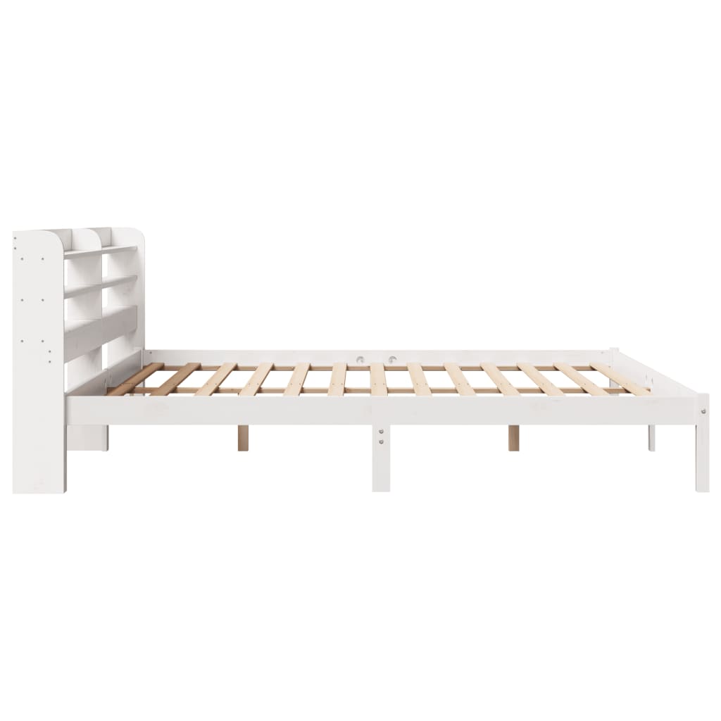 Letto senza Materasso Bianco 180x200 cm Legno Massello di Pino - homemem39