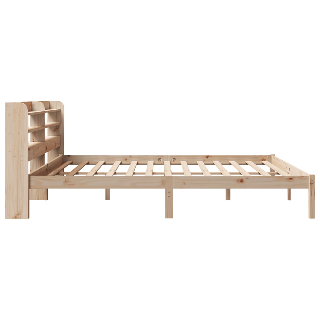 Letto senza Materasso 200x200 cm in Legno Massello di Pino - homemem39