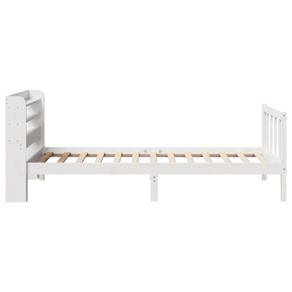 Letto senza Materasso Bianco 90x200 cm Legno Massello di Pino - homemem39