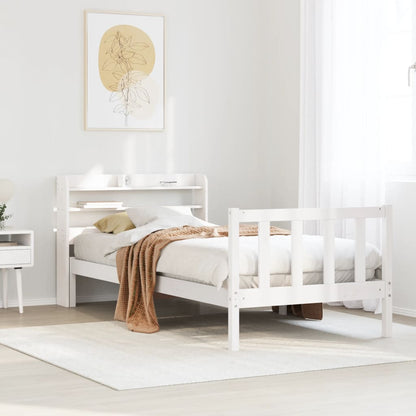 Letto senza Materasso Bianco 90x200 cm Legno Massello di Pino - homemem39