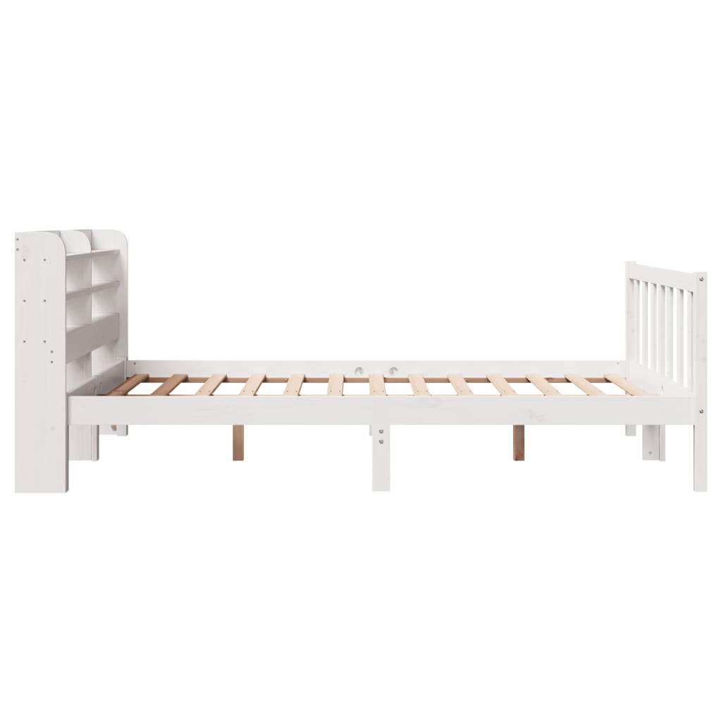 Letto senza Materasso Bianco 120x200 cm Legno Massello di Pino - homemem39