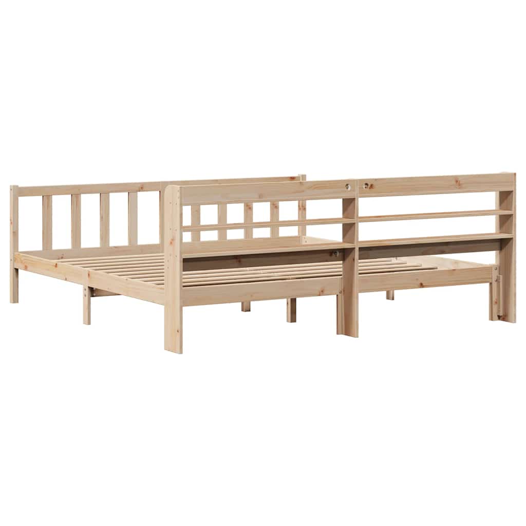 Letto senza Materasso 180x200 cm in Legno Massello di Pino | homemem39