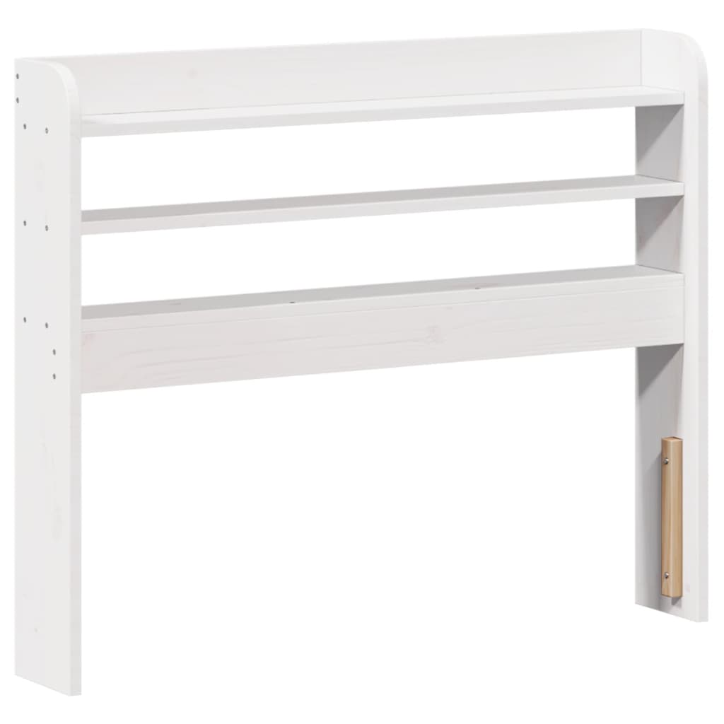 Letto senza Materasso Bianco 75x190 in Legno Massello di Pino | homemem39